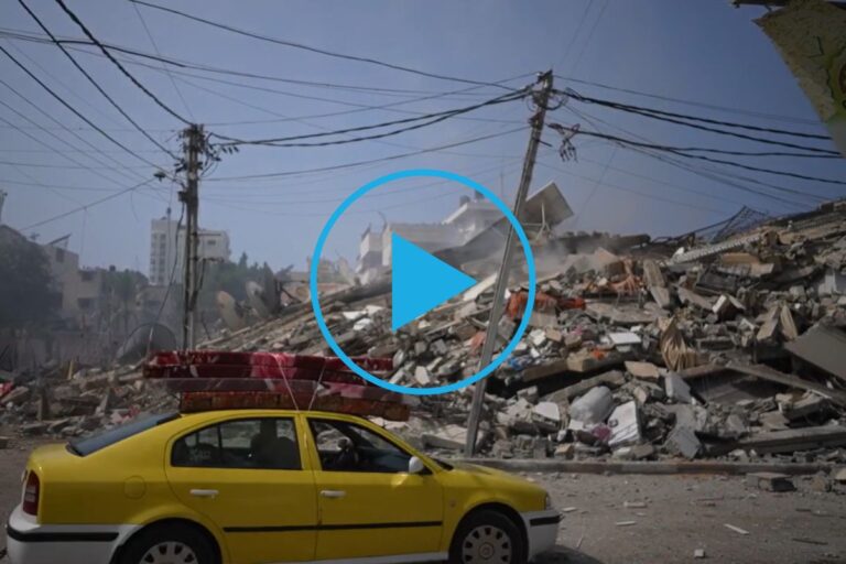 V Gazi so otroci in družine ostali brez možnosti varnega zavetja. Primorani so najti začasna zatočišča v stavbah, ki še stojijo, kot so na primer šole.