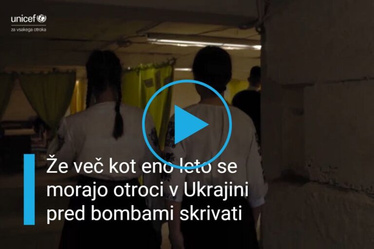Ukrajinski šolarji morajo zaradi nevarnosti pred napadi in eksplozijami obiskovati pouk v podzemnih zakloniščih.