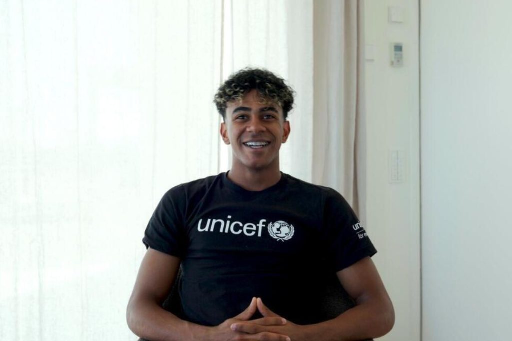 UNICEF je imenoval nogometaša Lamina Yamala za ambasadorja dobre volje.