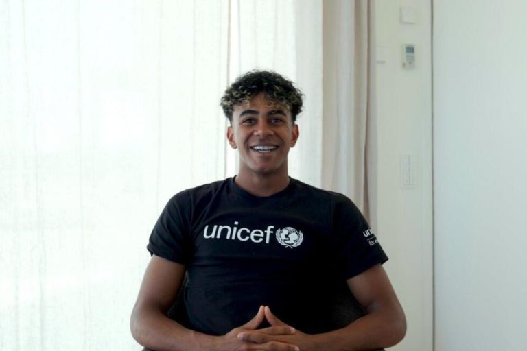 UNICEF je imenoval nogometaša Lamina Yamala za ambasadorja dobre volje.